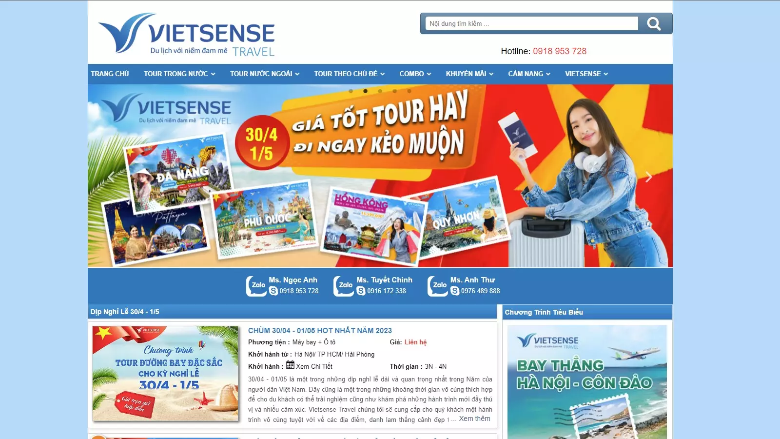 Đại lý du lịch VietSense