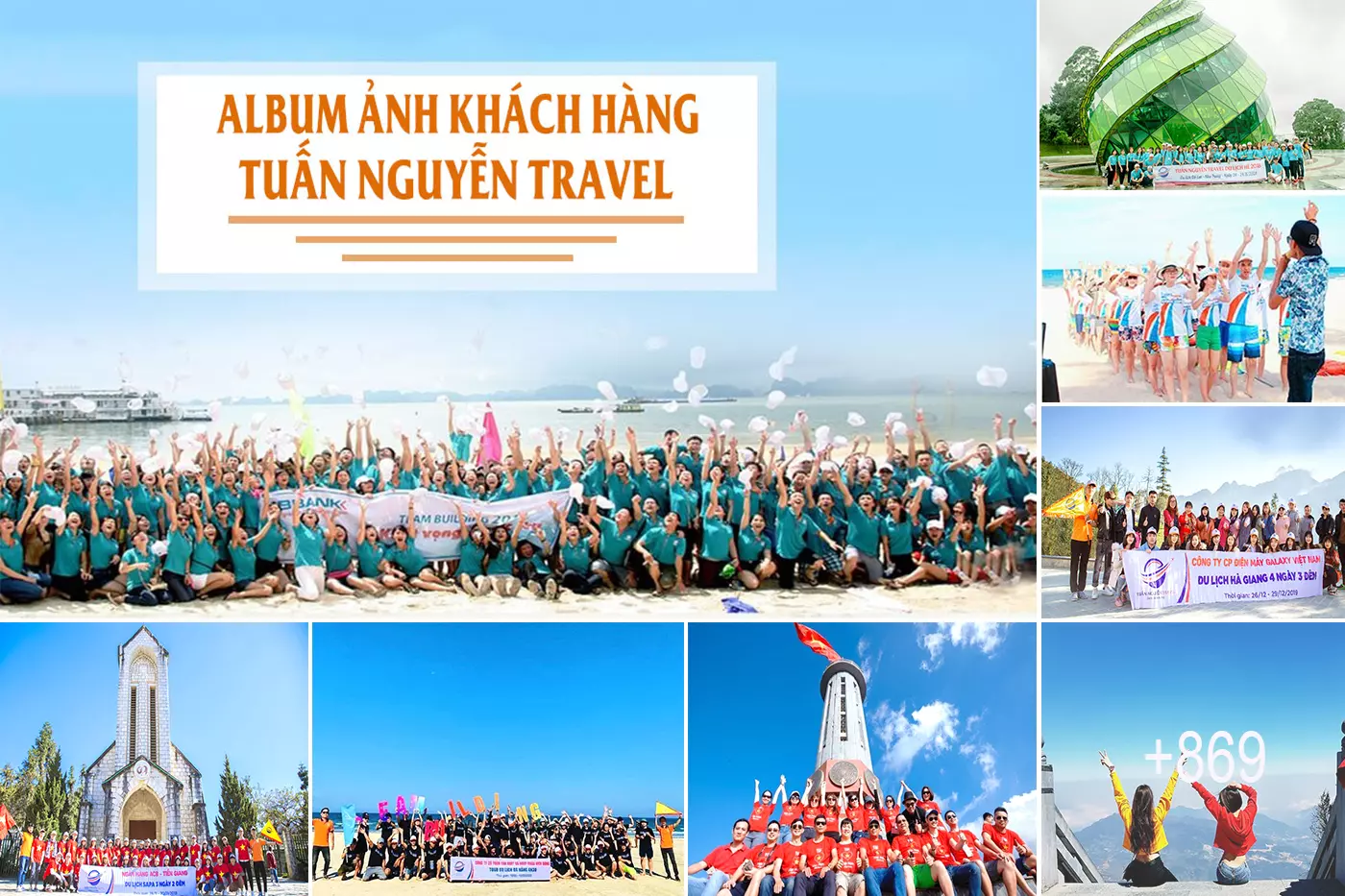 Hàng ngàn khách hàng đi tour mỗi năm