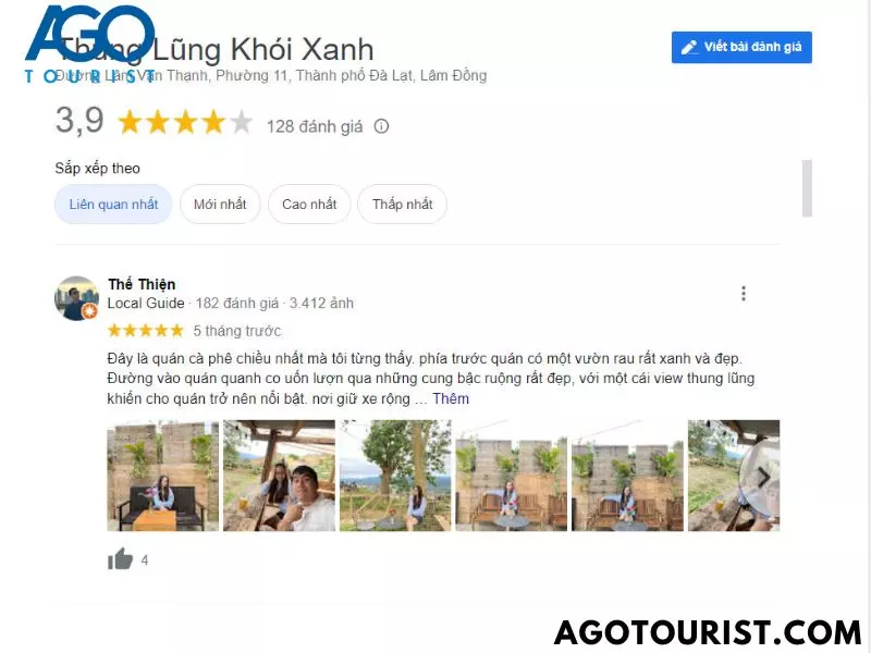 Đánh giá cực tốt về view thung lũng