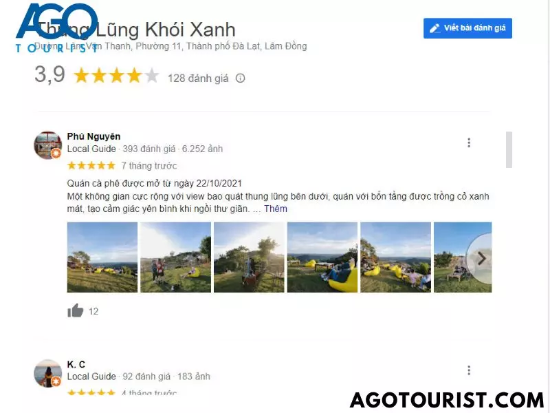 Đánh giá về view bao quát thung lũng