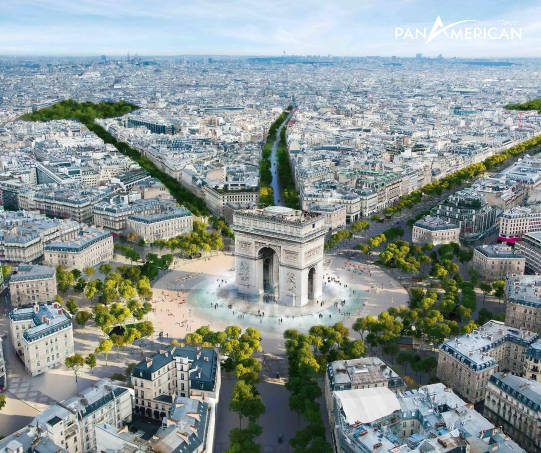 Con phố lớn nhất Paris với 8 ngã lớn, hội tụ tại Khải Hoàn Môn