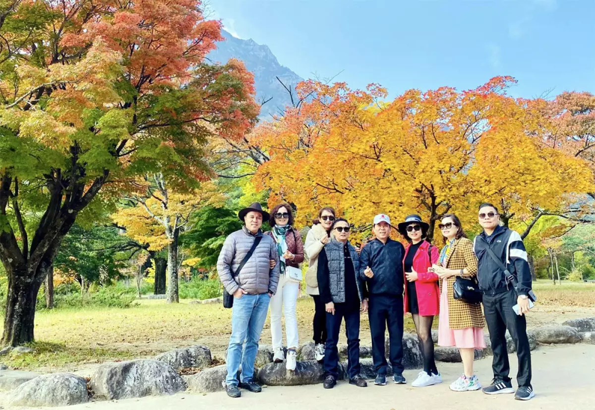 Khách du lịch Việt Nam đổ xô đến Hàn Quốc ngắm mùa lá vàng
