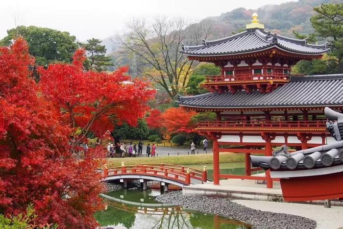 Ngắm lá đỏ tại cung điện hoàng gia East Gardens ở thủ đô Tokyo