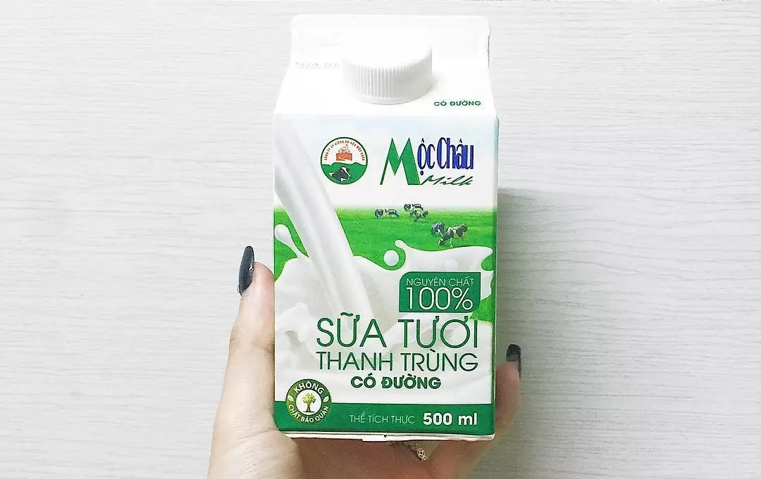 Sữa tươi Mộc Châu là món quà được ưa thích