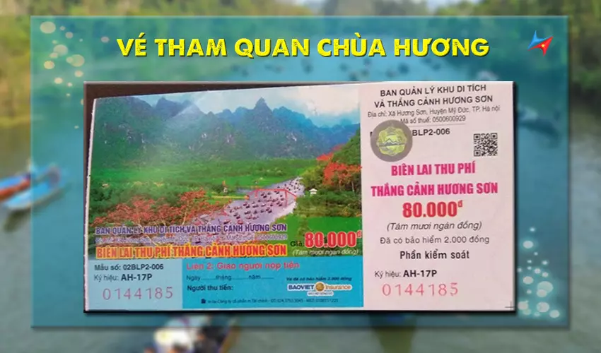 Vé tham quan tại chùa Hương