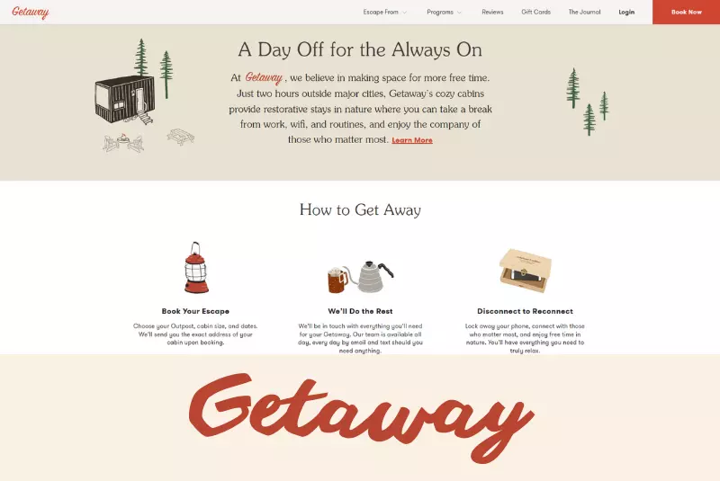 Website du lịch Getaway