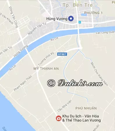 Hướng dẫn cách di chuyển tới khu du lịch Lan Vương