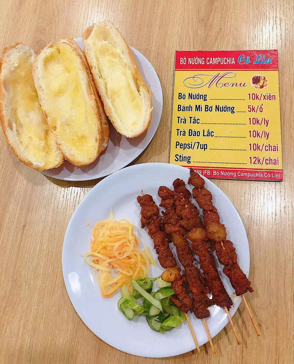 Bánh Mì Thịt Nướng Bơ Campuchia