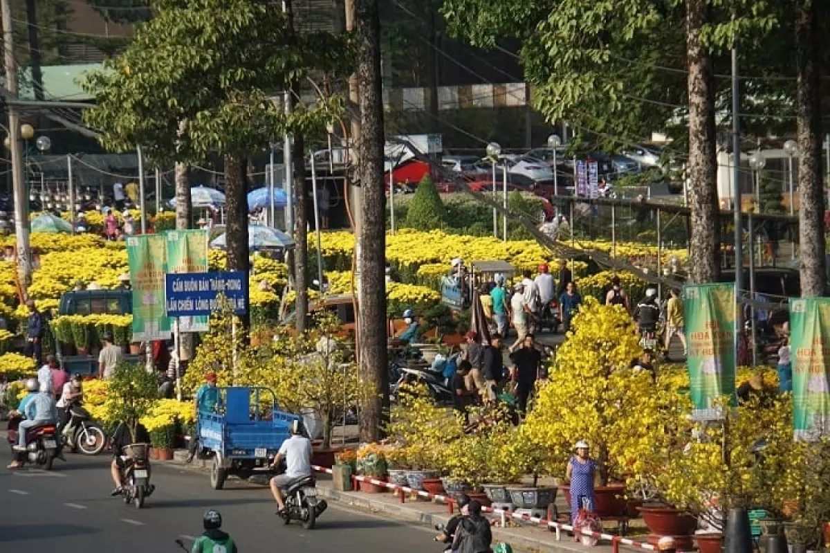 chợ hoa Sài Gòn