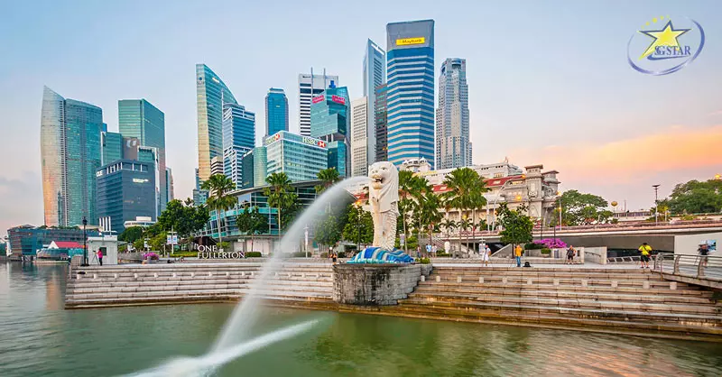 Công viên Sư tử biển Merlion Park - Tour du lịch Singapore 3 Ngày 2 Đêm