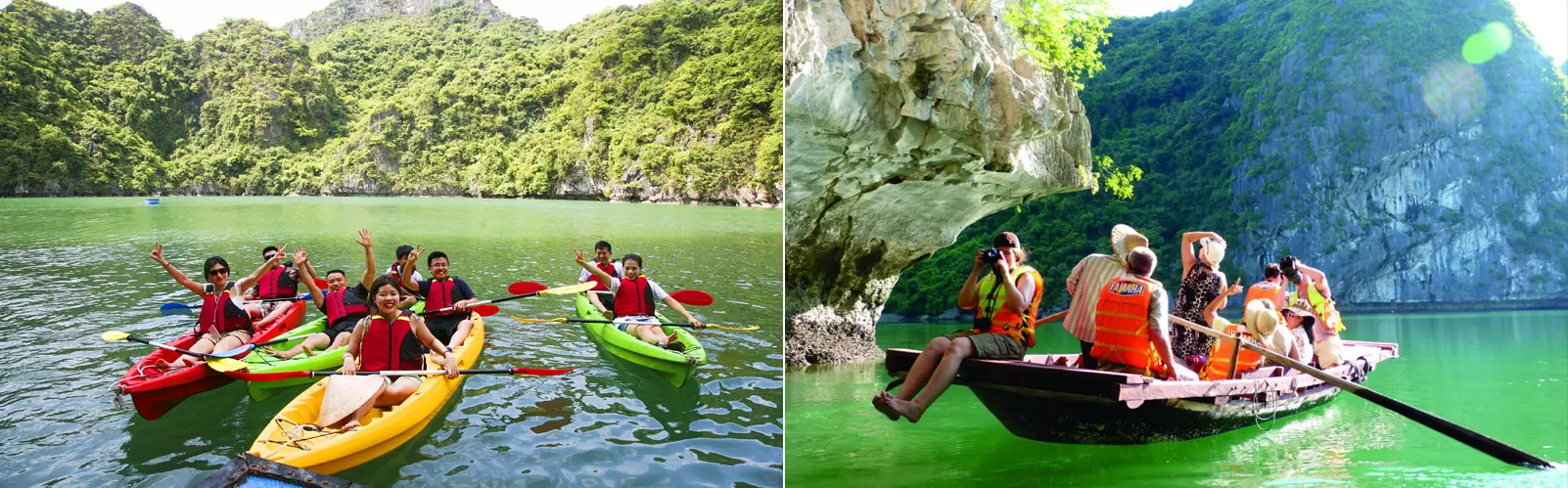 Chèo Kayaking hoặc Ngồi Thuyền Nan