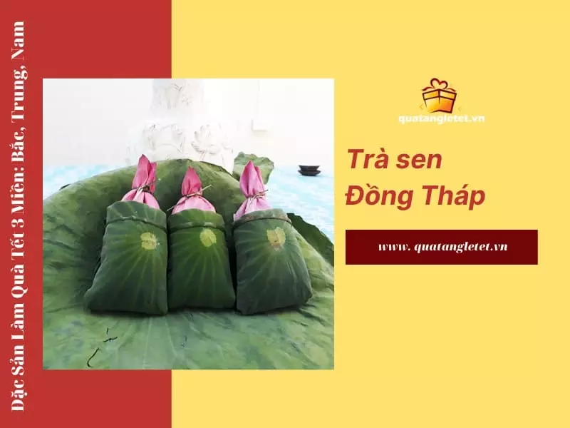 Món quà Tết đặc sản nổi tiếng trà ướp sen Đồng Tháp