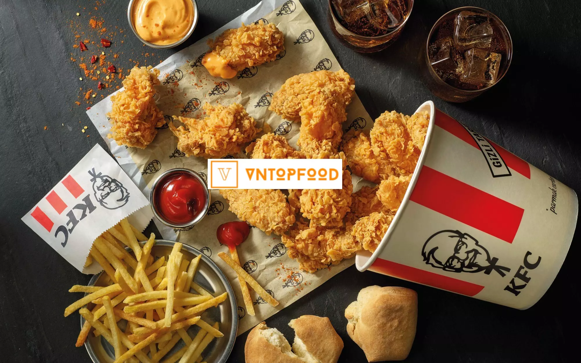 KFC- Quán ăn ở Vincom Ocean Park được nhiều bạn nhỏ yêu thích