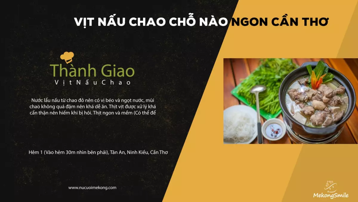 Lẩu vịt nấu chao Thành Giao - Cần Thơ