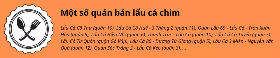 Lẩu cá chim