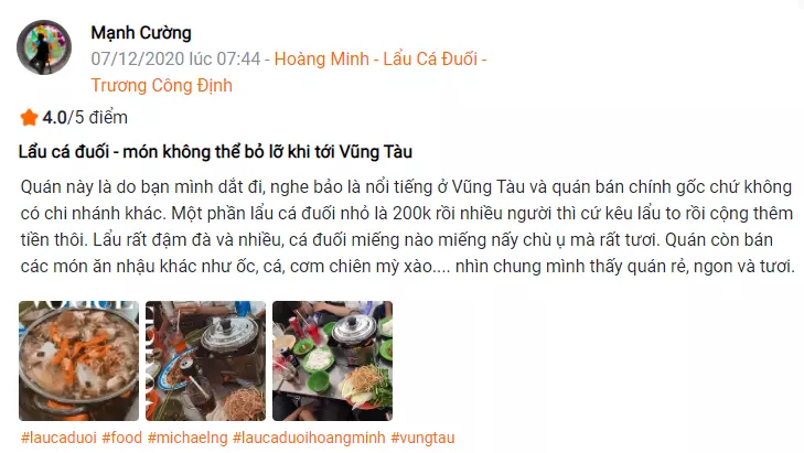 Lẩu cá đuối Hoàng Minh: Đặc sản Vũng Tàu hấp dẫn lòng thực khách