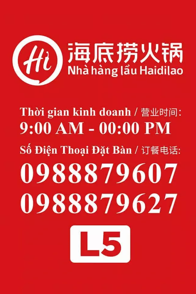 Đánh giá về dịch vụ lẩu Haidilao