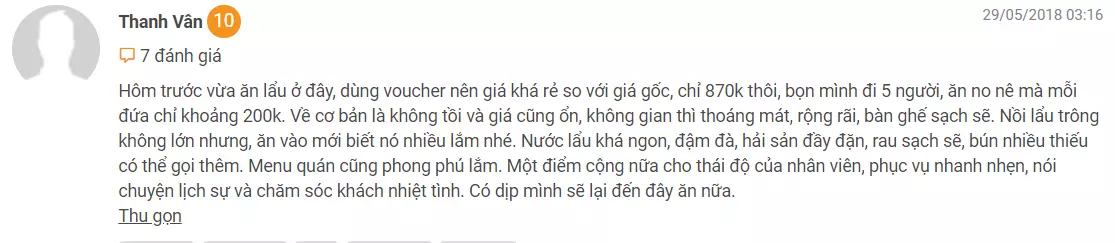 Lẩu hơi Giảng Võ