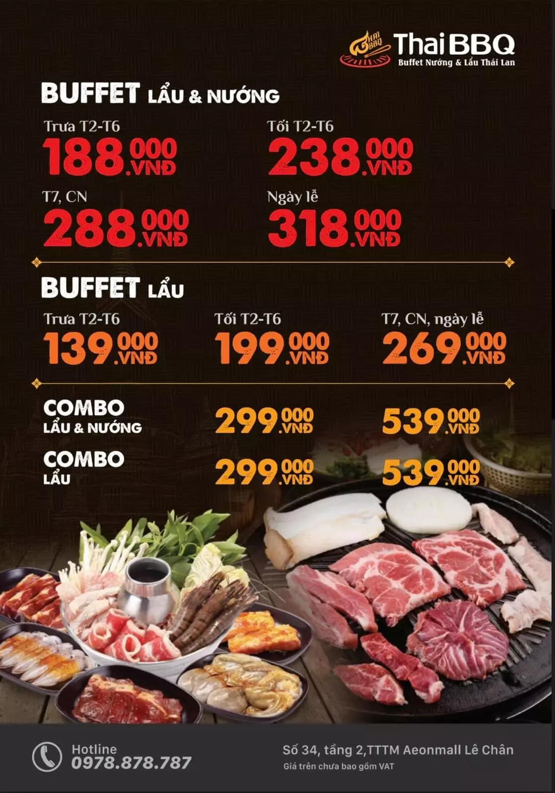 buffet nướng và lẩu