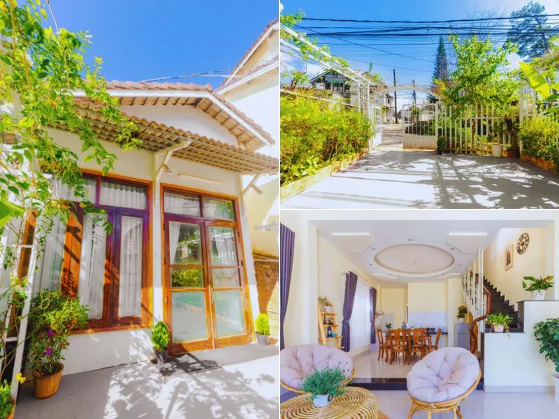 Không gian khuôn viên của căn Soulmate Homestay.