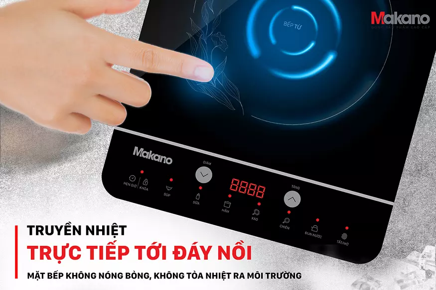 Nấu siêu nhanh, tiết kiệm thời gian công sức với bếp từ đơn