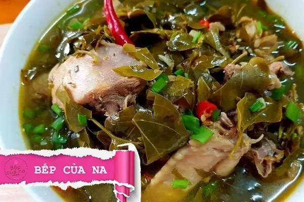 lẩu gà lá giang ăn với rau gì