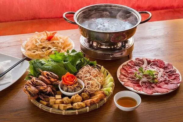 Lẩu riêu cua bắp bò