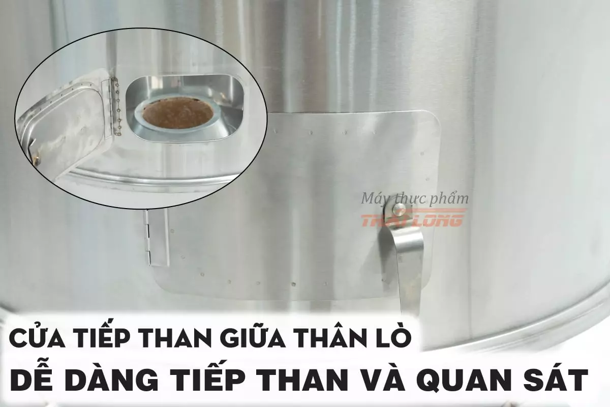 Thiết kế sản phẩm Lò quay vịt inox bằng than 100