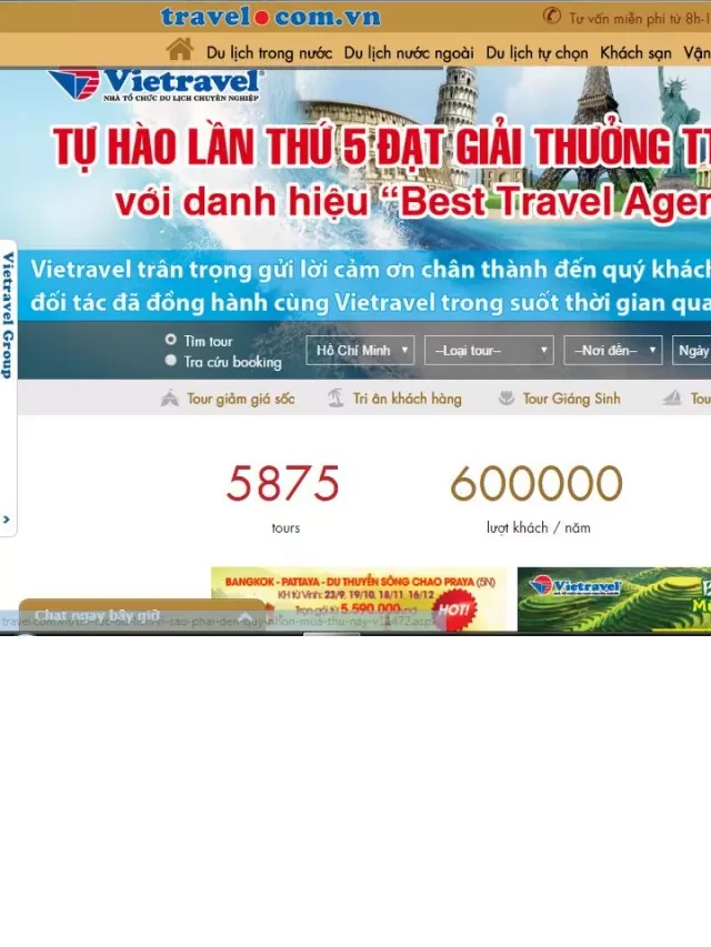   Top 10 các website du lịch nổi tiếng nhất Việt Nam
